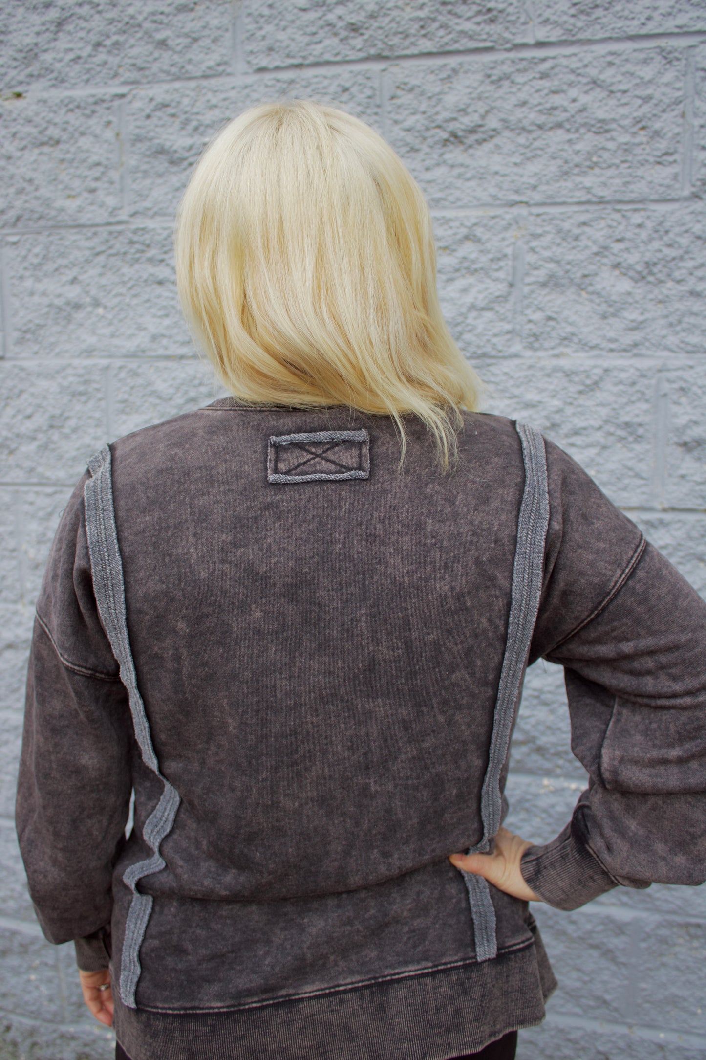 Coal Buttons Sweatshirt