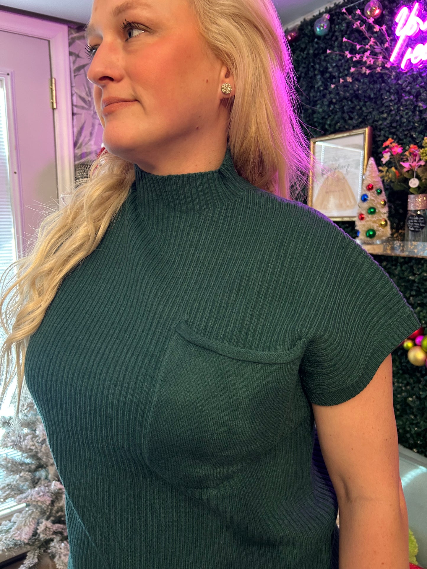 Evergreen Short sleeve Sweater