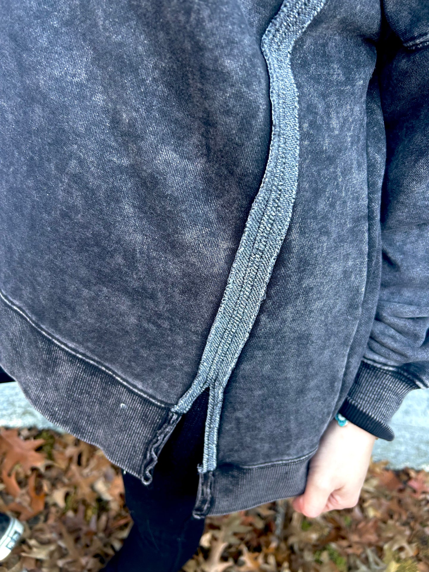 Coal Buttons Sweatshirt