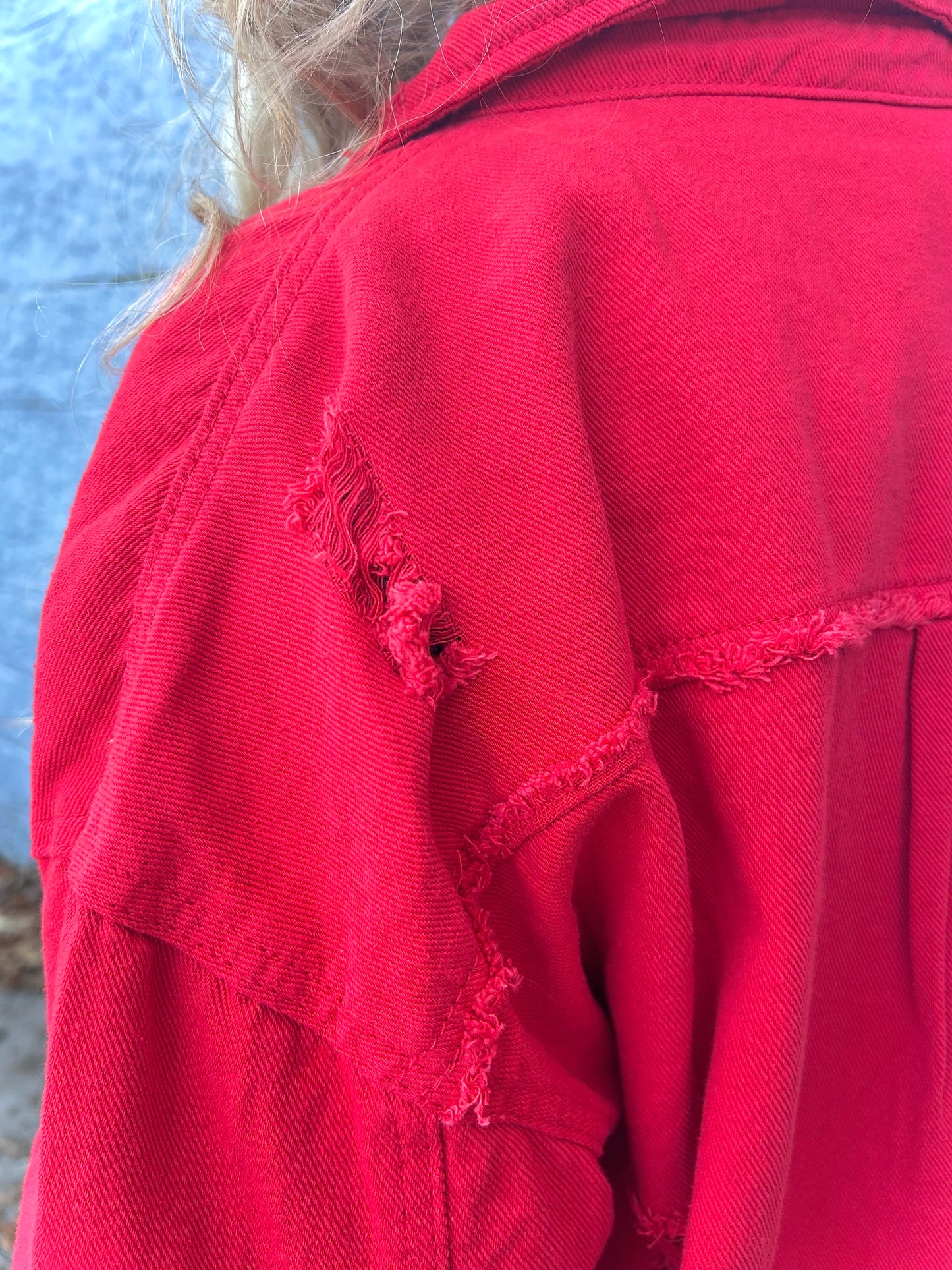 Red Jean Jacket