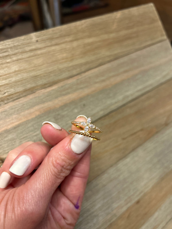 Stacked Weekend Ring