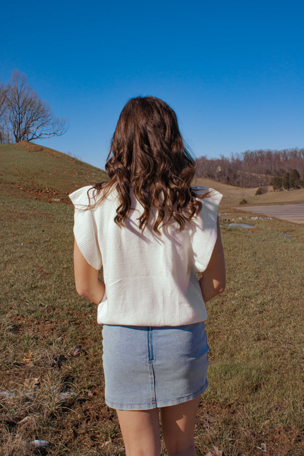 Denim Bows Skirt