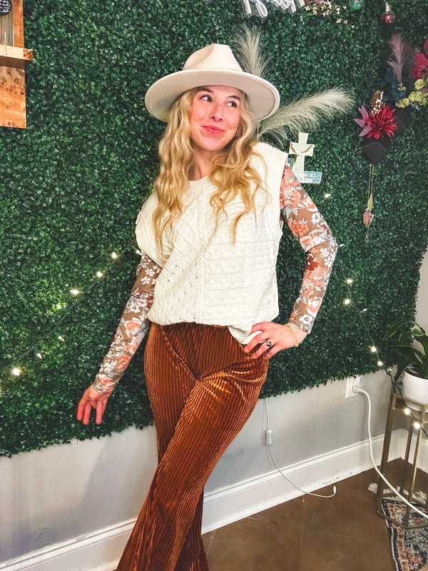 Country and Classy Mesh Top